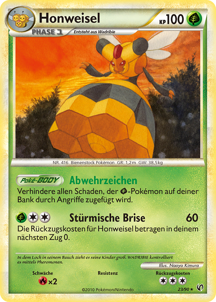 Honweisel 23 — Unerschrocken (German Pokémon TCG card)