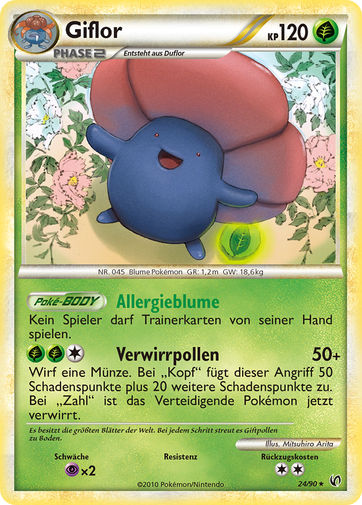 Giflor 24 — Unerschrocken (German Pokémon TCG card)