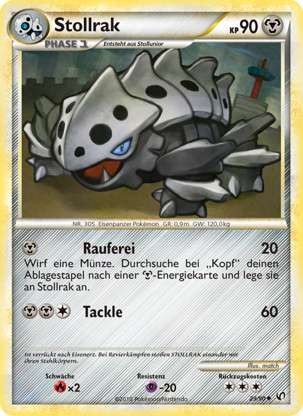 Stollrak 29 — Unerschrocken (German Pokémon TCG card)