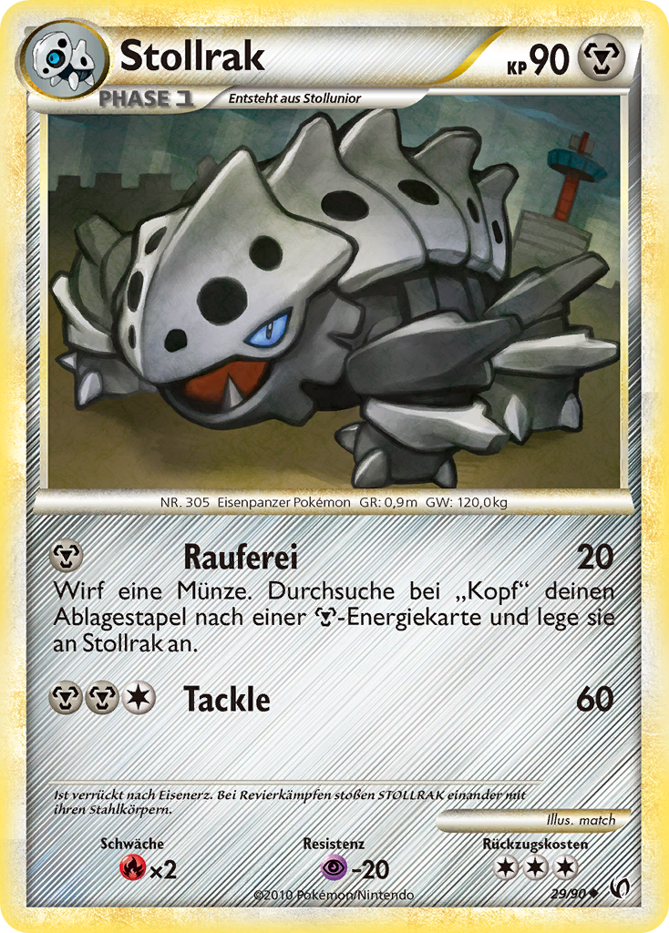 Stollrak 29 — Unerschrocken (German Pokémon TCG card)