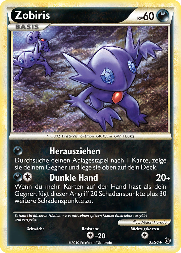 Zobiris 35 — Unerschrocken (German Pokémon TCG card)