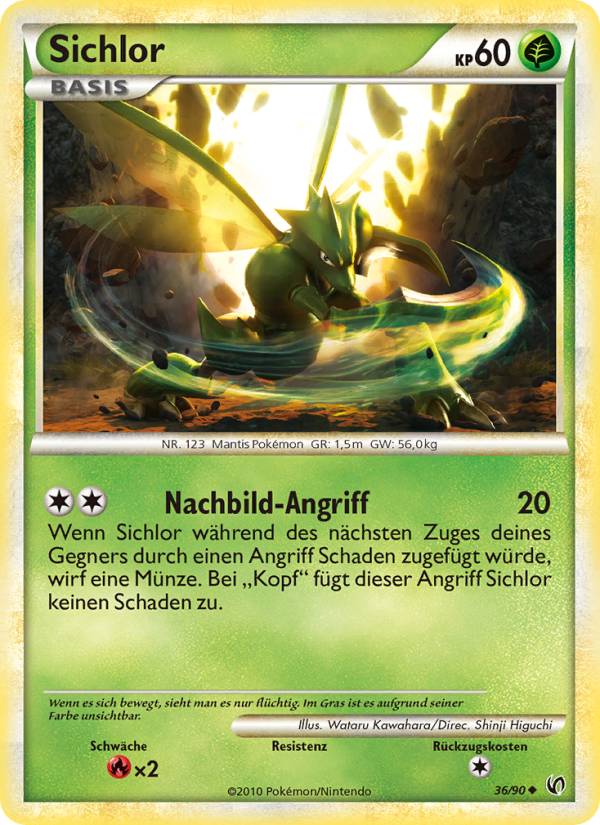 Sichlor 36 — Unerschrocken (German Pokémon TCG card)