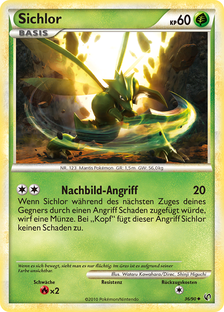 Sichlor 36 — Unerschrocken (German Pokémon TCG card)