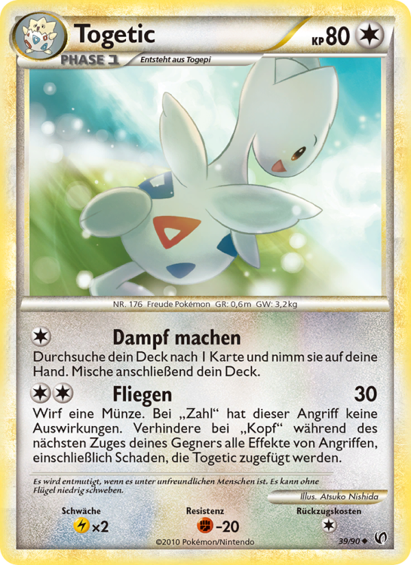 Togetic 39 — Unerschrocken (German Pokémon TCG card)