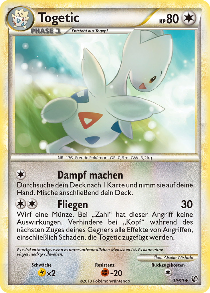 Togetic 39 — Unerschrocken (German Pokémon TCG card)