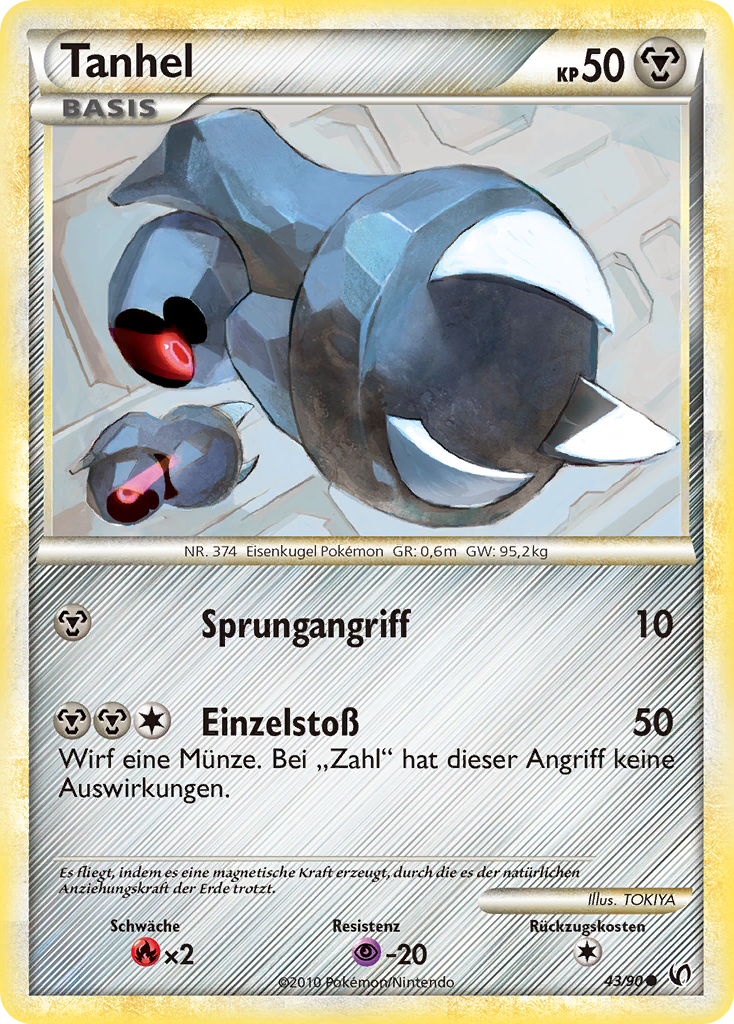 Tanhel 43 — Unerschrocken (German Pokémon TCG card)