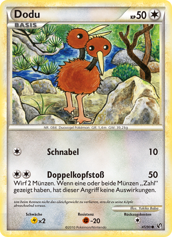 Dodu 45 — Unerschrocken (German Pokémon TCG card)