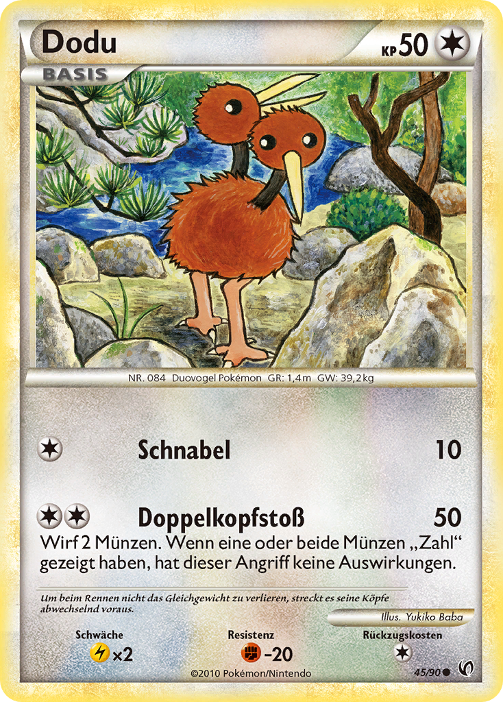 Dodu 45 — Unerschrocken (German Pokémon TCG card)
