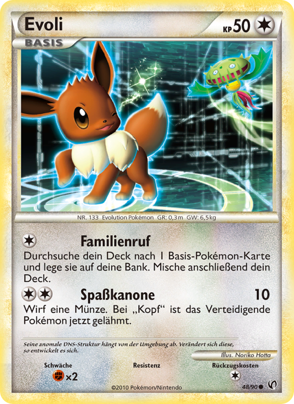 Evoli 48 — Unerschrocken (German Pokémon TCG card)