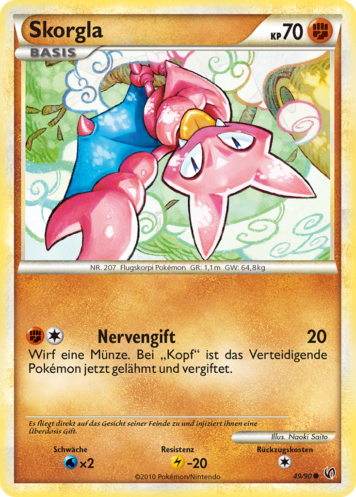 Skorgla 49 — Unerschrocken (German Pokémon TCG card)