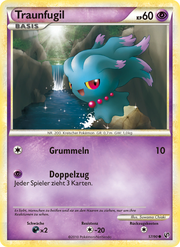 Traunfugil 57 — Unerschrocken (German Pokémon TCG card)