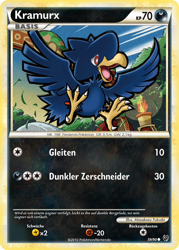 Kramurx 59 — Unerschrocken (German Pokémon TCG card)