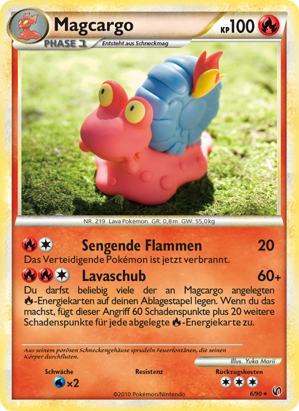 Magcargo 6 — Unerschrocken (German Pokémon TCG card)