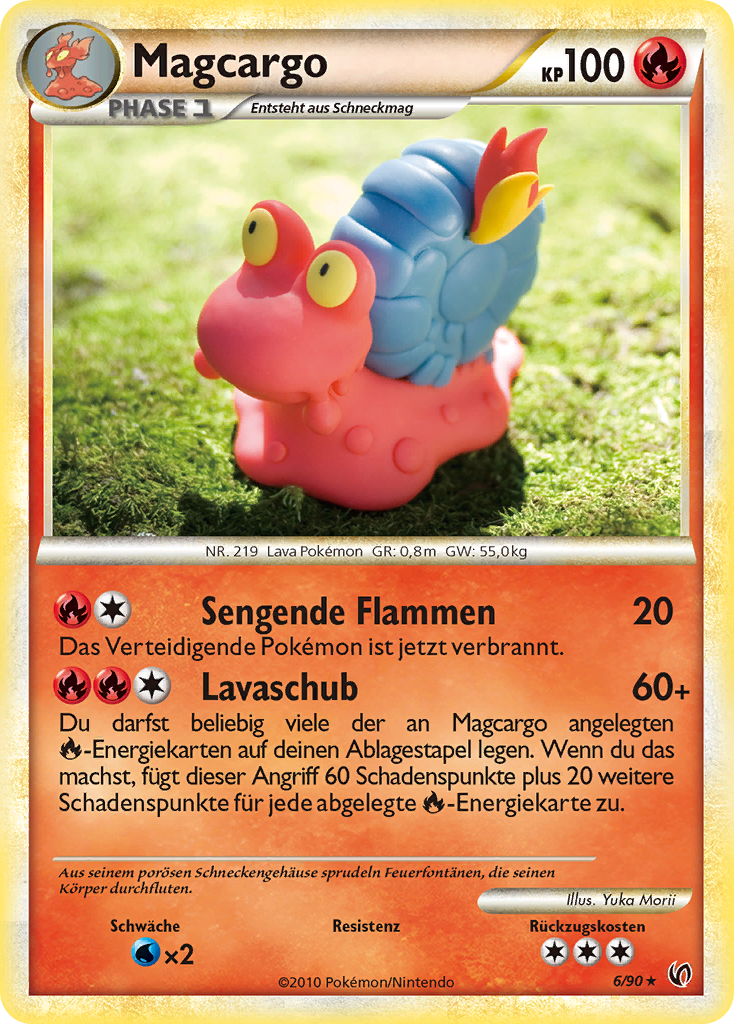 Magcargo 6 — Unerschrocken (German Pokémon TCG card)