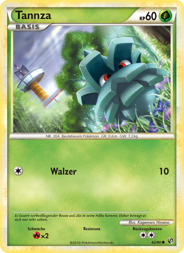 Tannza 62 — Unerschrocken (German Pokémon TCG card)