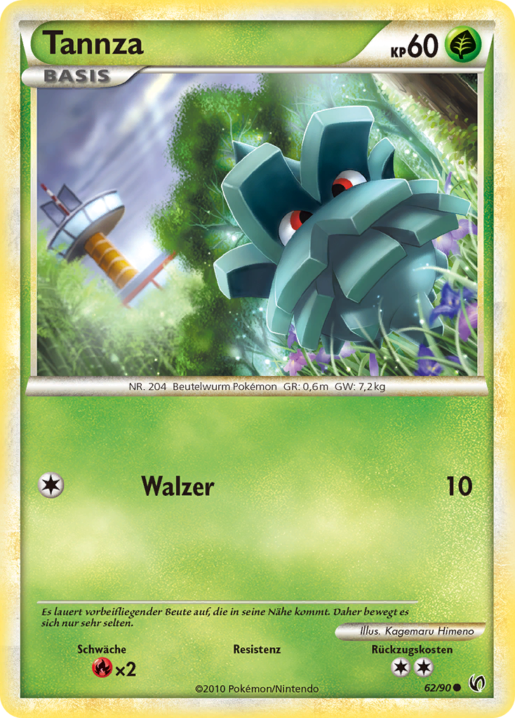 Tannza 62 — Unerschrocken (German Pokémon TCG card)