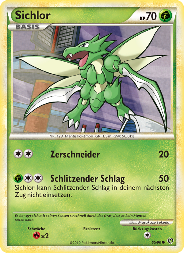 Sichlor 65 — Unerschrocken (German Pokémon TCG card)