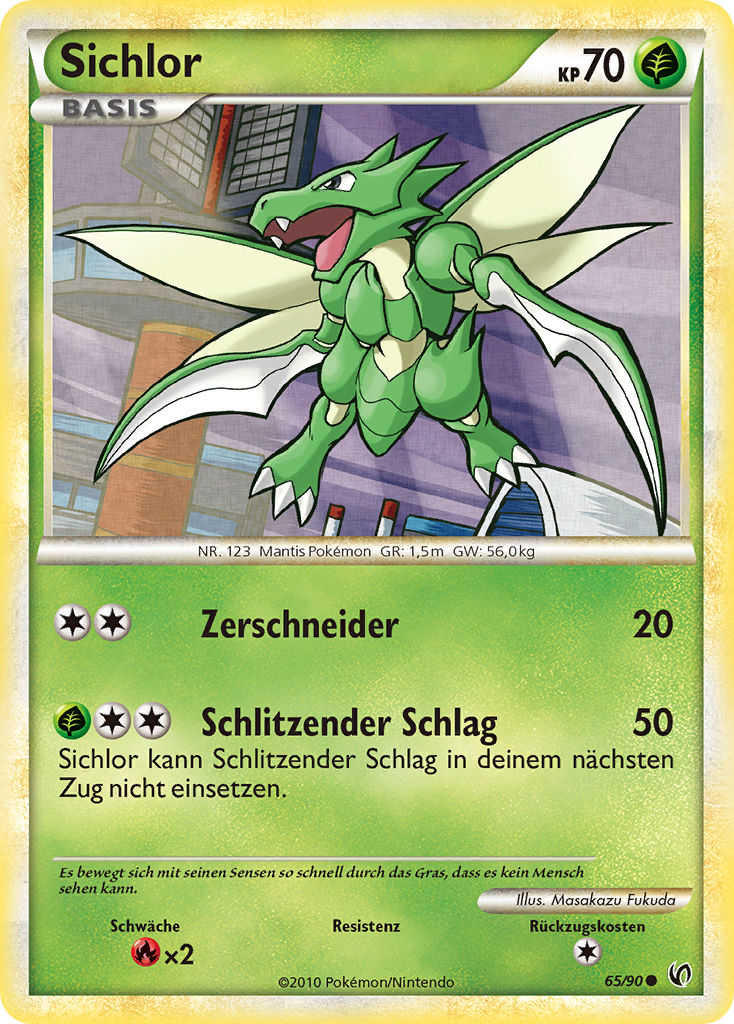 Sichlor 65 — Unerschrocken (German Pokémon TCG card)