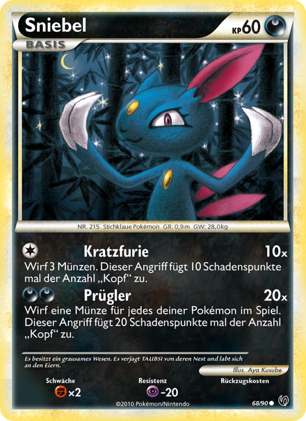Sniebel 68 — Unerschrocken (German Pokémon TCG card)