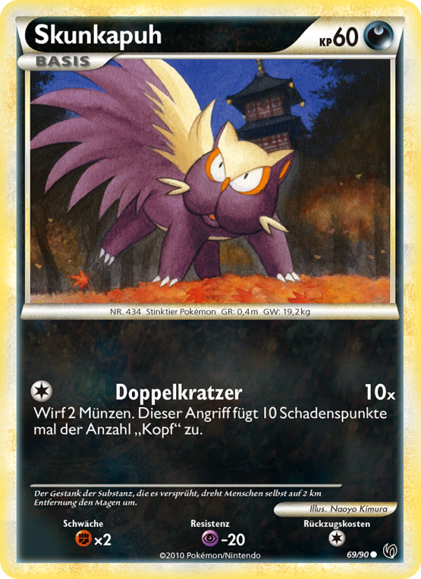 Skunkapuh 69 — Unerschrocken (German Pokémon TCG card)