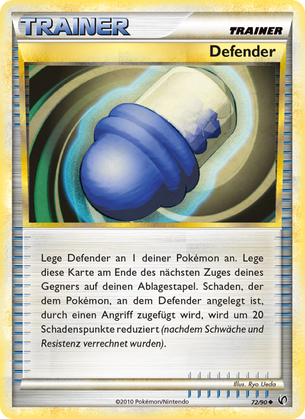 Defender 72 — Unerschrocken (German Pokémon TCG card)