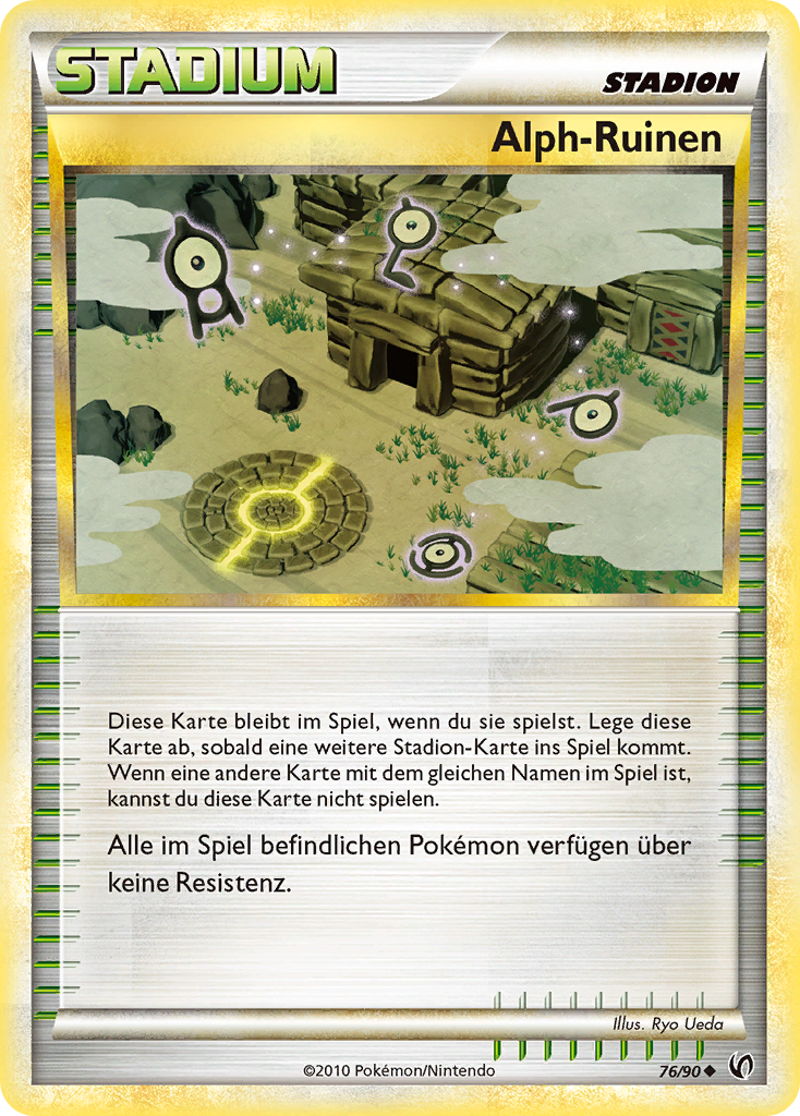 Alph-Ruinen 76 — Unerschrocken (German Pokémon TCG card)