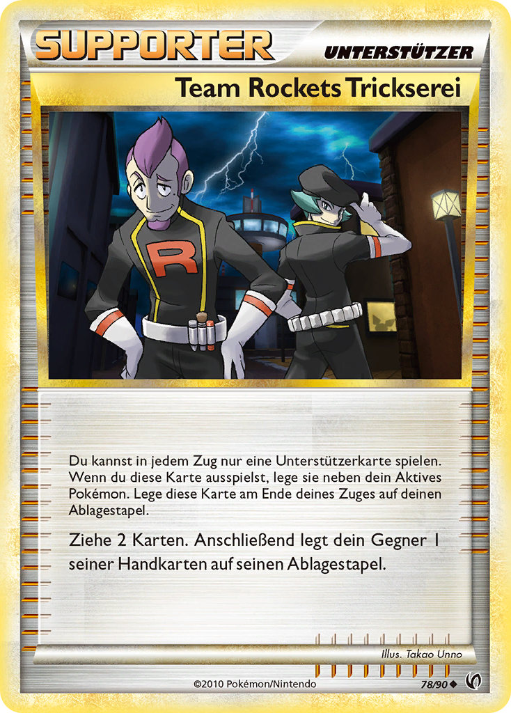 Team Rockets Trickserei 78 — Unerschrocken (German Pokémon TCG card)
