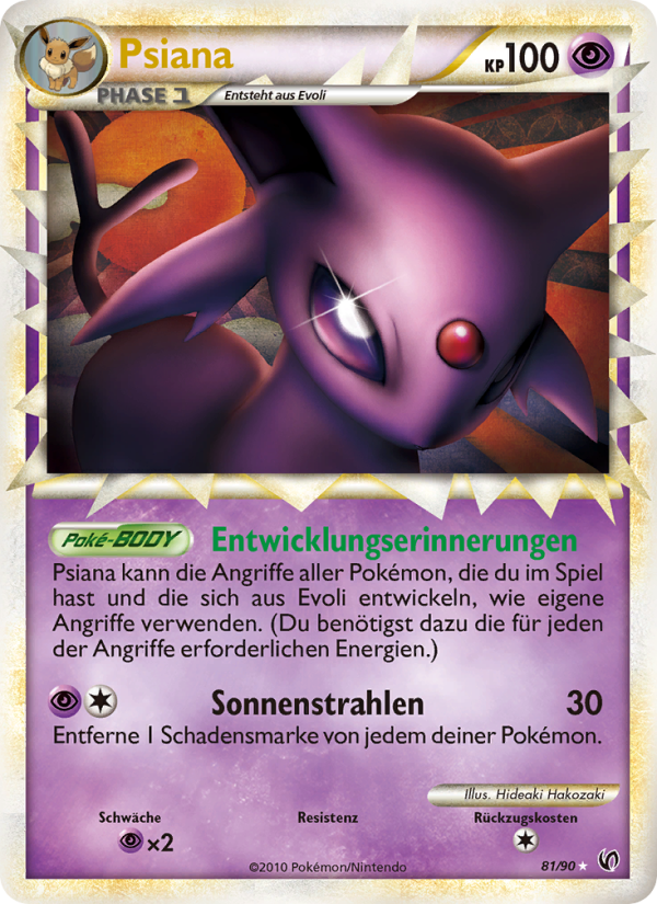 Psiana 81 — Unerschrocken (German Pokémon TCG card)