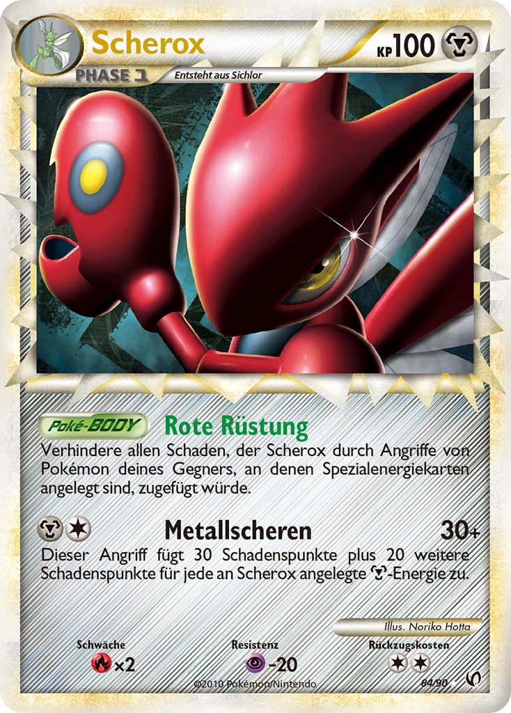 Scherox 84 — Unerschrocken (German Pokémon TCG card)