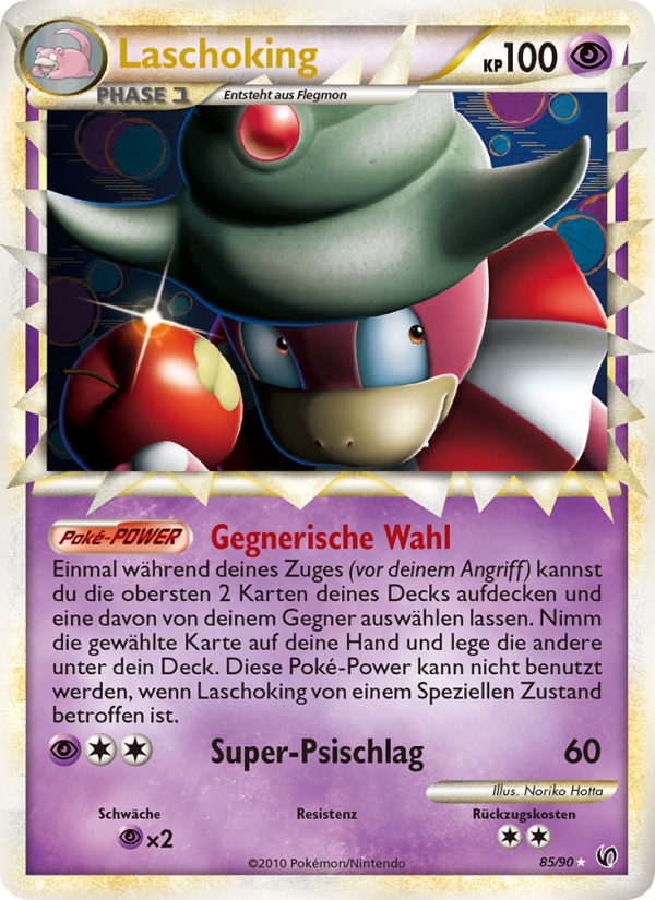 Laschoking 85 — Unerschrocken (German Pokémon TCG card)