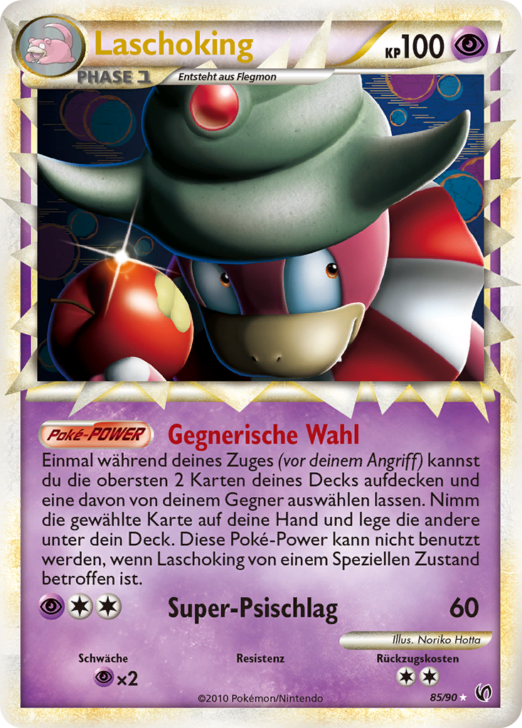 Laschoking 85 — Unerschrocken (German Pokémon TCG card)