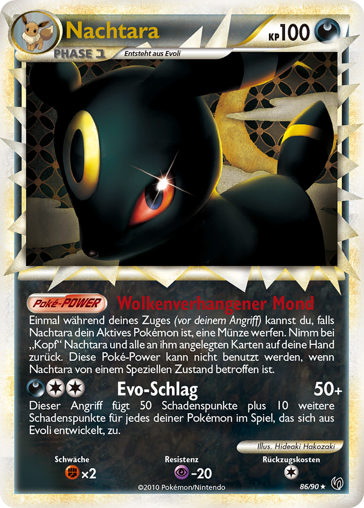 Nachtara 86 — Unerschrocken (German Pokémon TCG card)