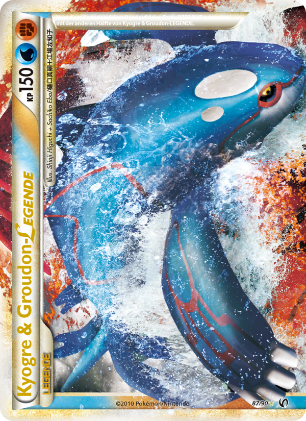 Kyogre & Groudon LEGENDE 87 — Unerschrocken (German Pokémon TCG card)