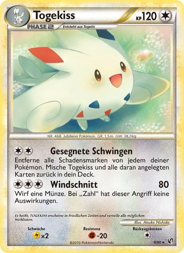 Togekiss 9 — Unerschrocken (German Pokémon TCG card)