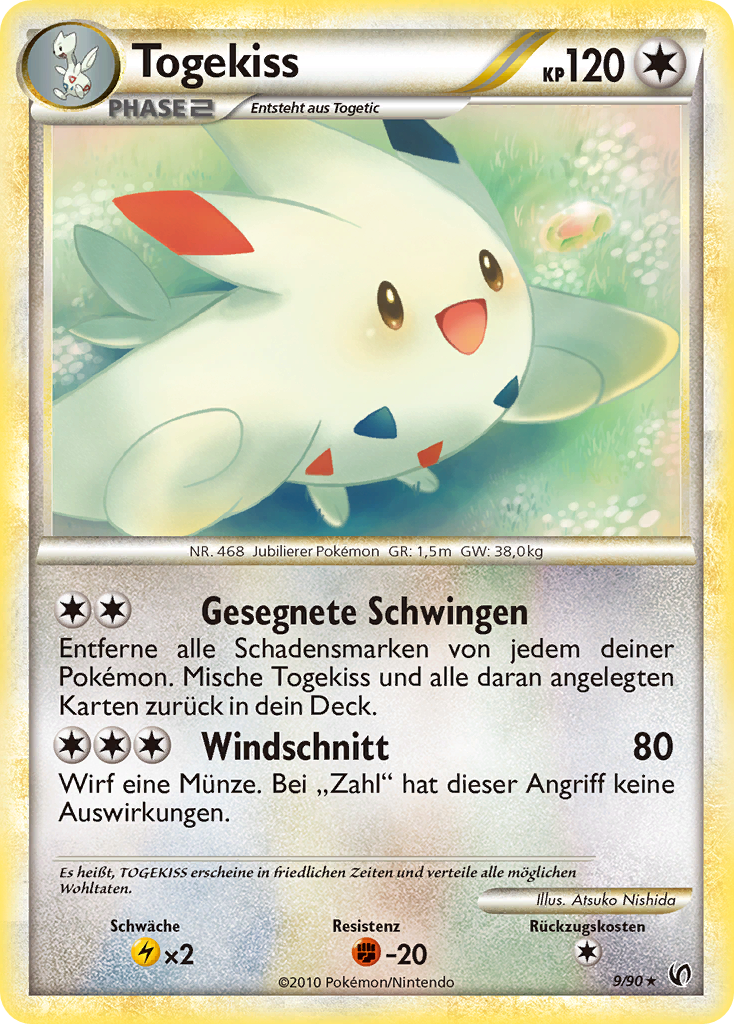 Togekiss 9 — Unerschrocken (German Pokémon TCG card)