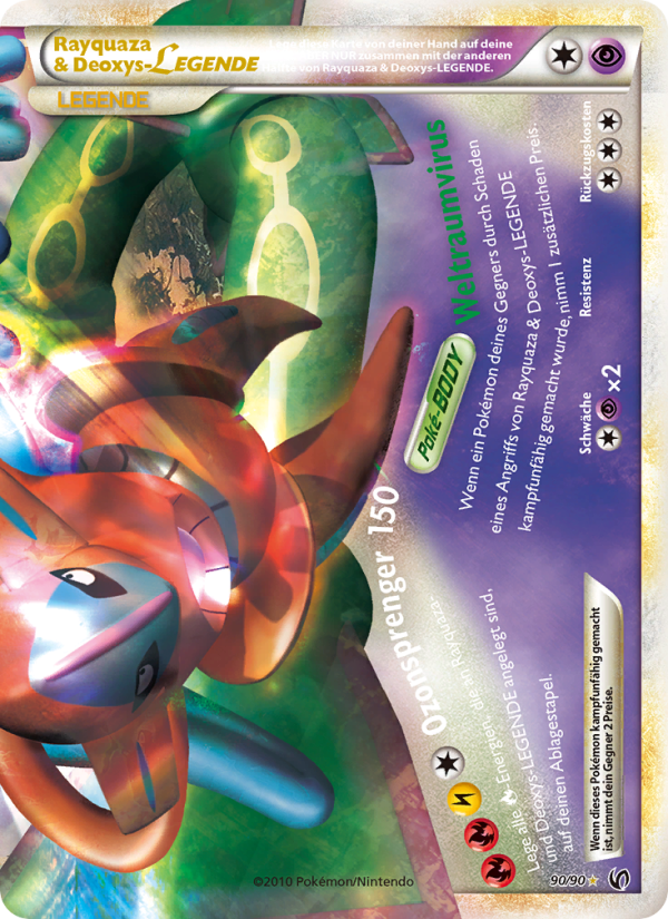 Rayquaza & Deoxys LEGENDE 90 — Unerschrocken (German Pokémon TCG card)