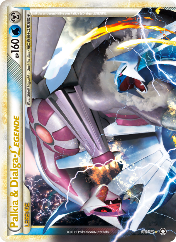 Palkia & Dialga LEGENDE 101 — Triumph (German Pokémon TCG card)