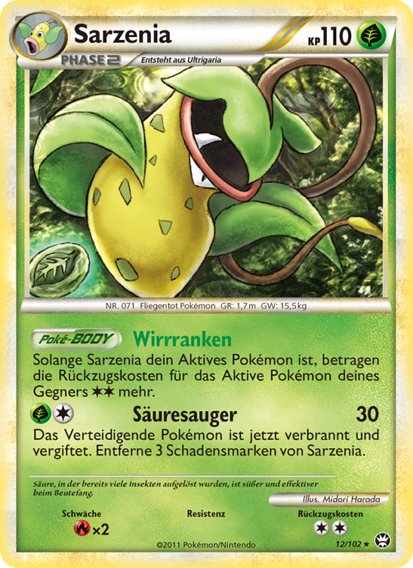 Sarzenia 12 — Triumphant (German Pokémon TCG card)