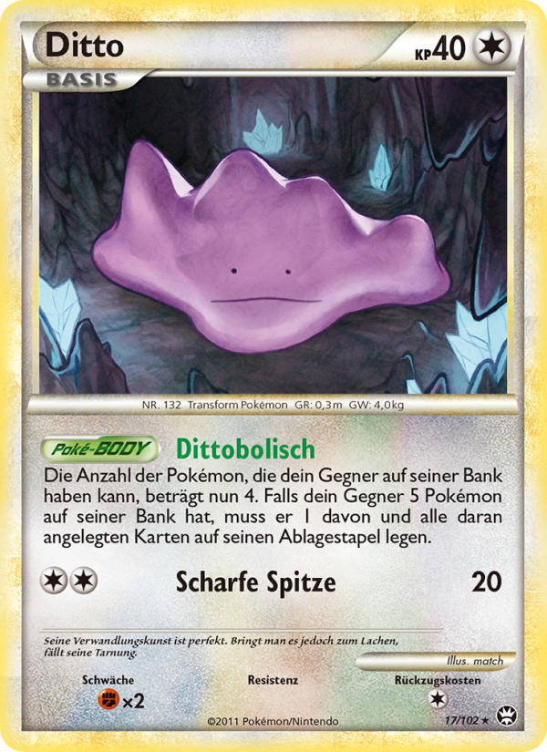 Ditto 17 — Triumphant (German Pokémon TCG card)