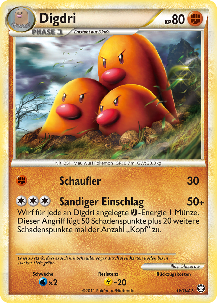 Digdri 19 — Triumph (German Pokémon TCG card)