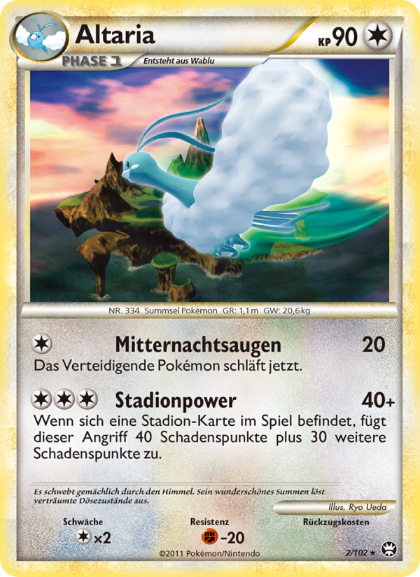 Altaria 2 — Triumphant (German Pokémon TCG card)