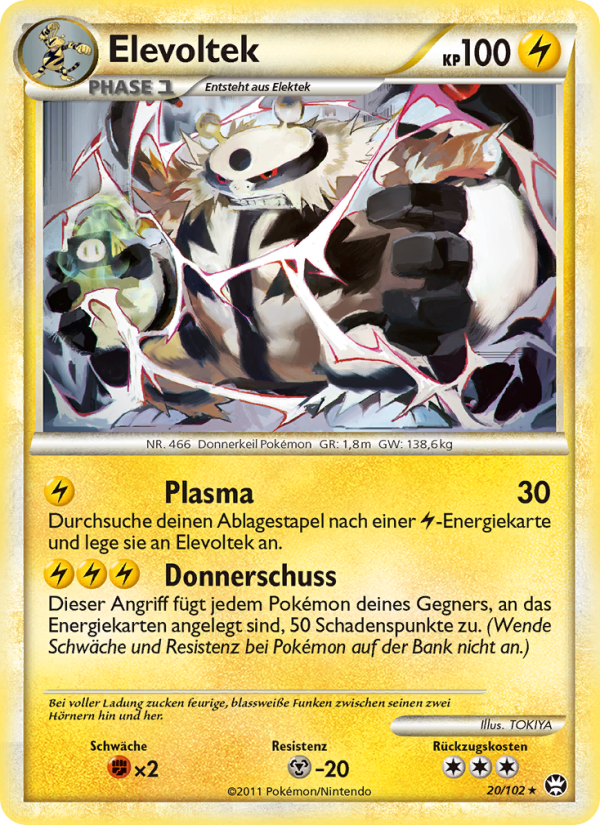 Elevoltek 20 — Triumphant (German Pokémon TCG card)