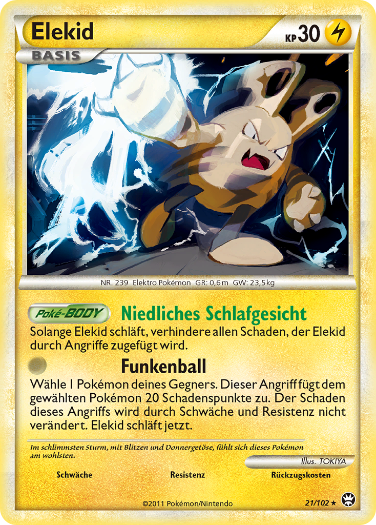 Elekid 21 — Triumph (German Pokémon TCG card)