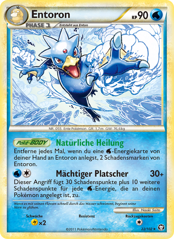 Entoron 22 — Triumphant (German Pokémon TCG card)
