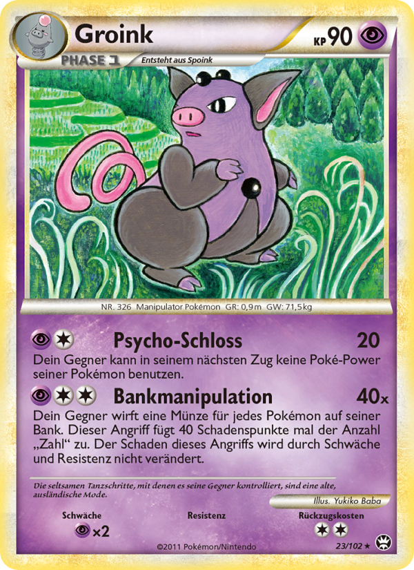 Groink 23 — Triumphant (German Pokémon TCG card)