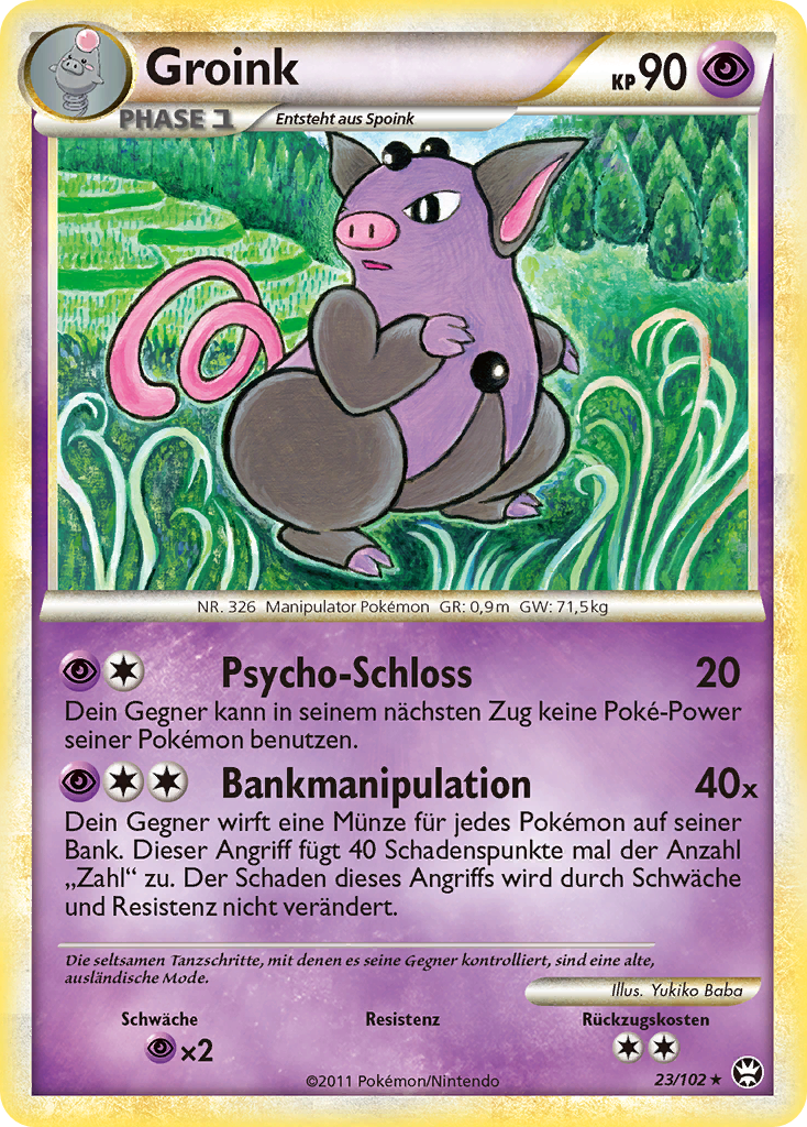 Groink 23 — Triumph (German Pokémon TCG card)