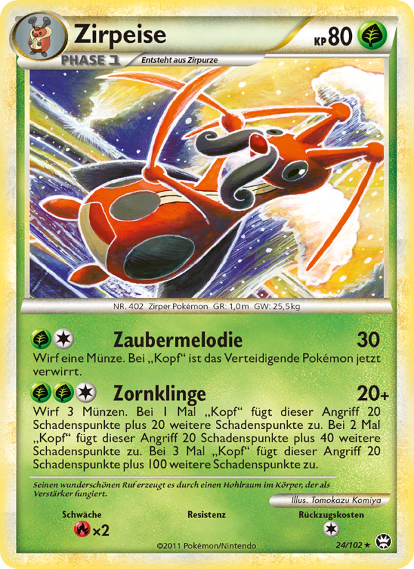 Zirpeise 24 — Triumphant (German Pokémon TCG card)