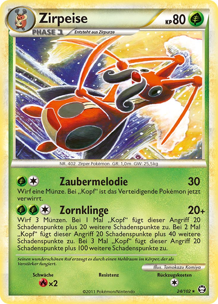 Zirpeise 24 — Triumph (German Pokémon TCG card)