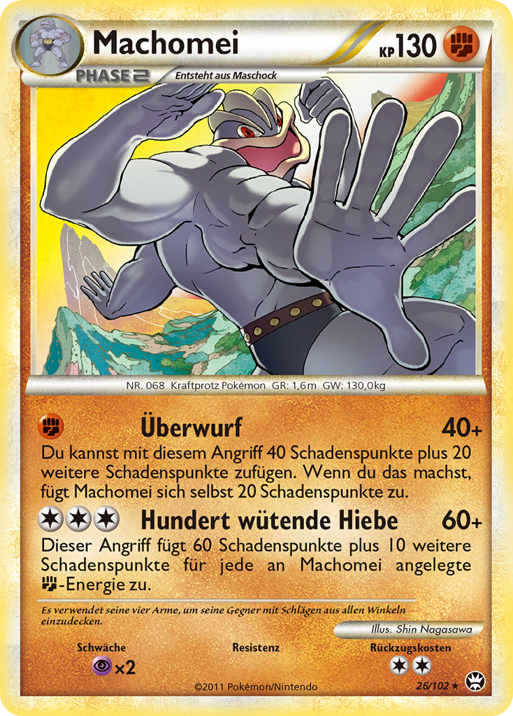 Machomei 26 — Triumph (German Pokémon TCG card)
