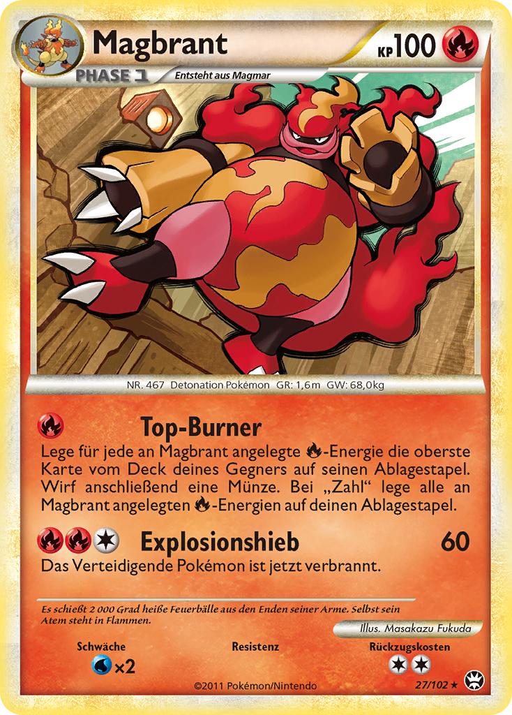 Magbrant 27 — Triumph (German Pokémon TCG card)